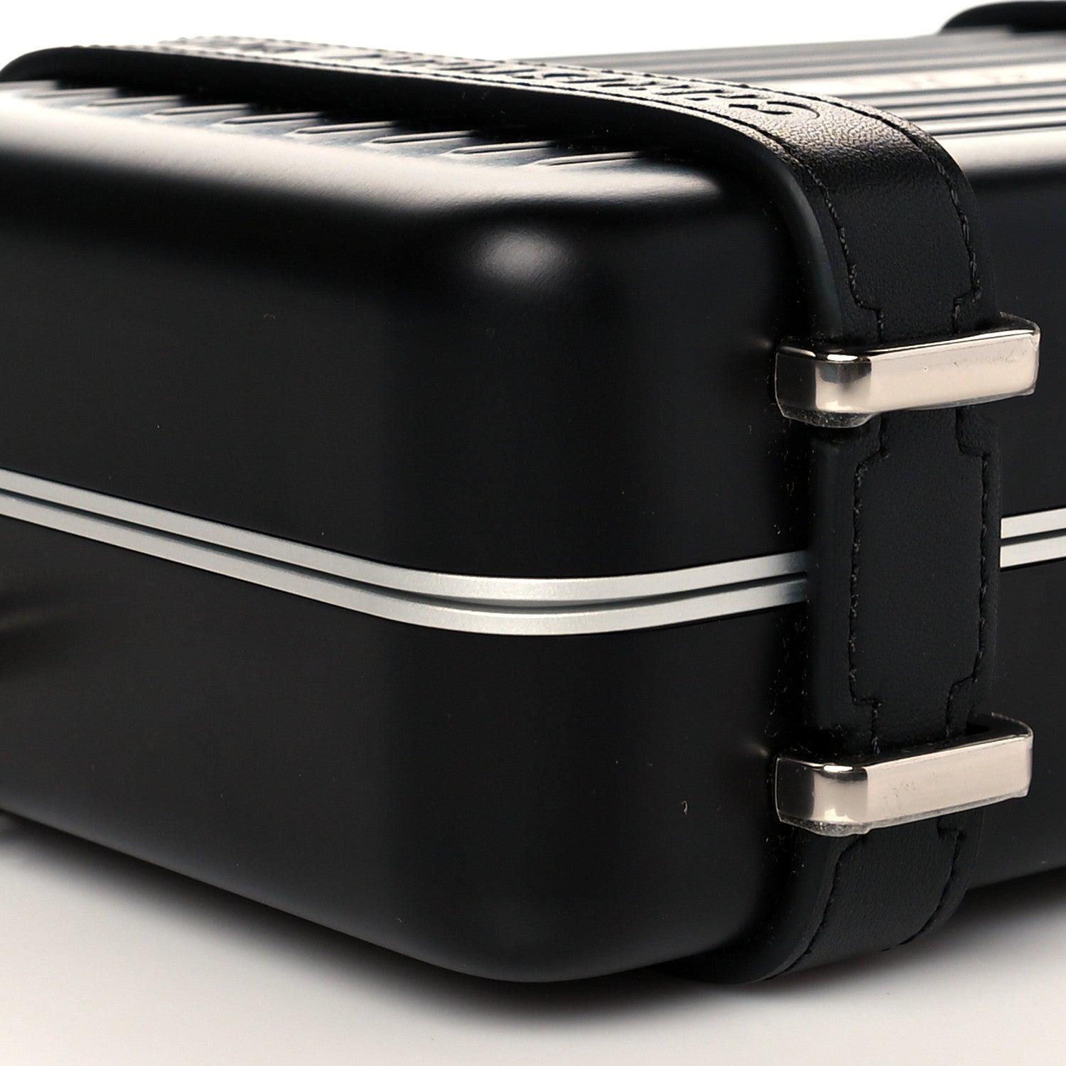 Christian Dior X RIMOWA Aluminum Personal Clutch On Strap Black 7 of 9