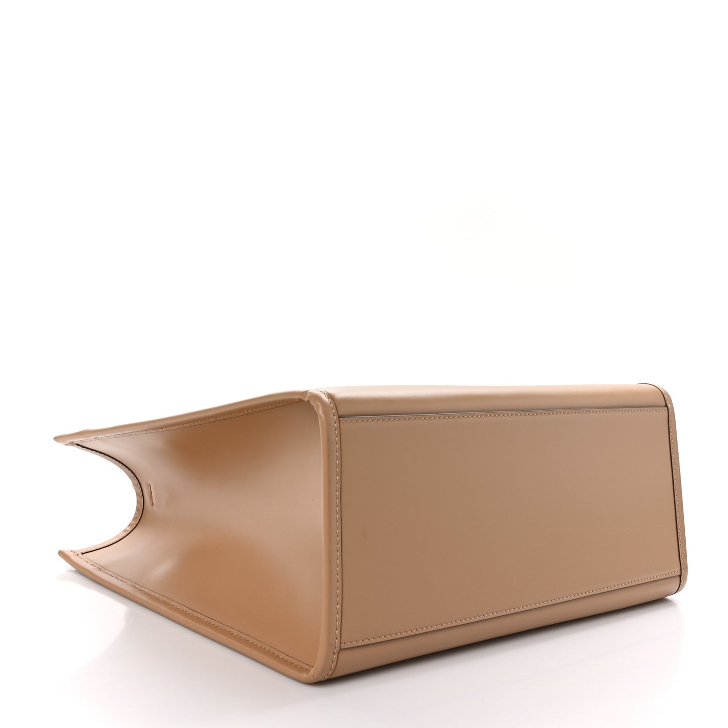 Vitello King Plexiglass Elaphe Python Print Logo Medium Fendi Sunshine Shopper Tote Miele Scuro Makeup