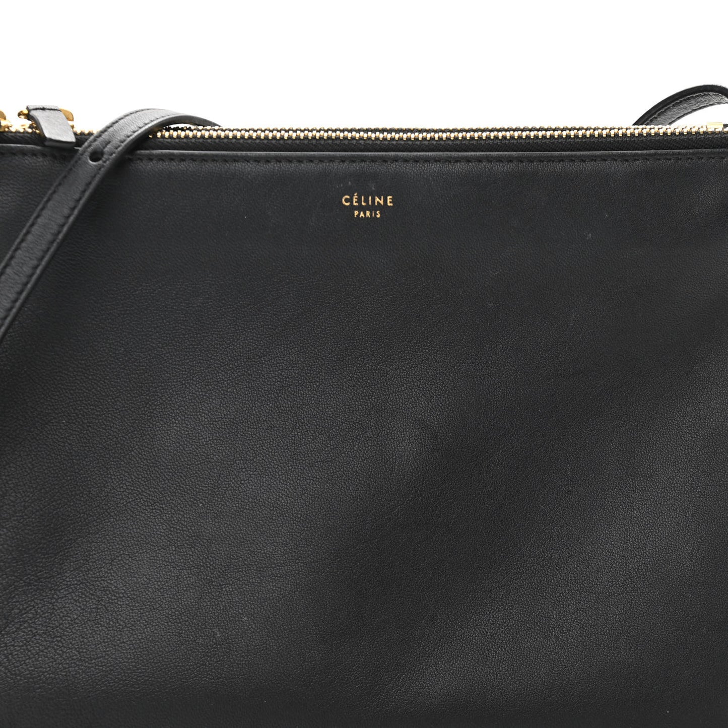 Lambskin Large Trio Crossbody Bag Black