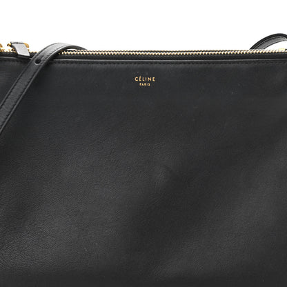 Celine Lambskin Large Trio Crossbody Bag Black 11 of 16