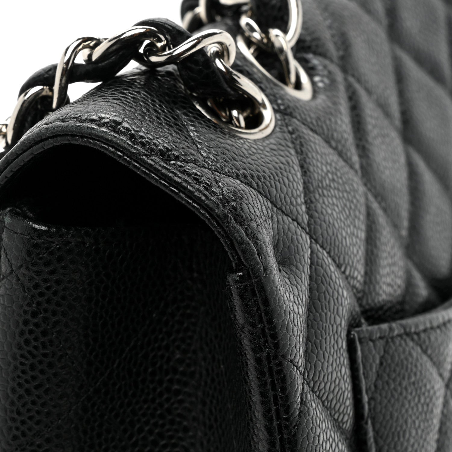 Chanel Caviar Quilted Jumbo Single Flap Black 19 of 19