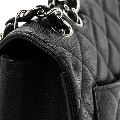 Chanel Caviar Quilted Jumbo Single Flap Black 19 of 19