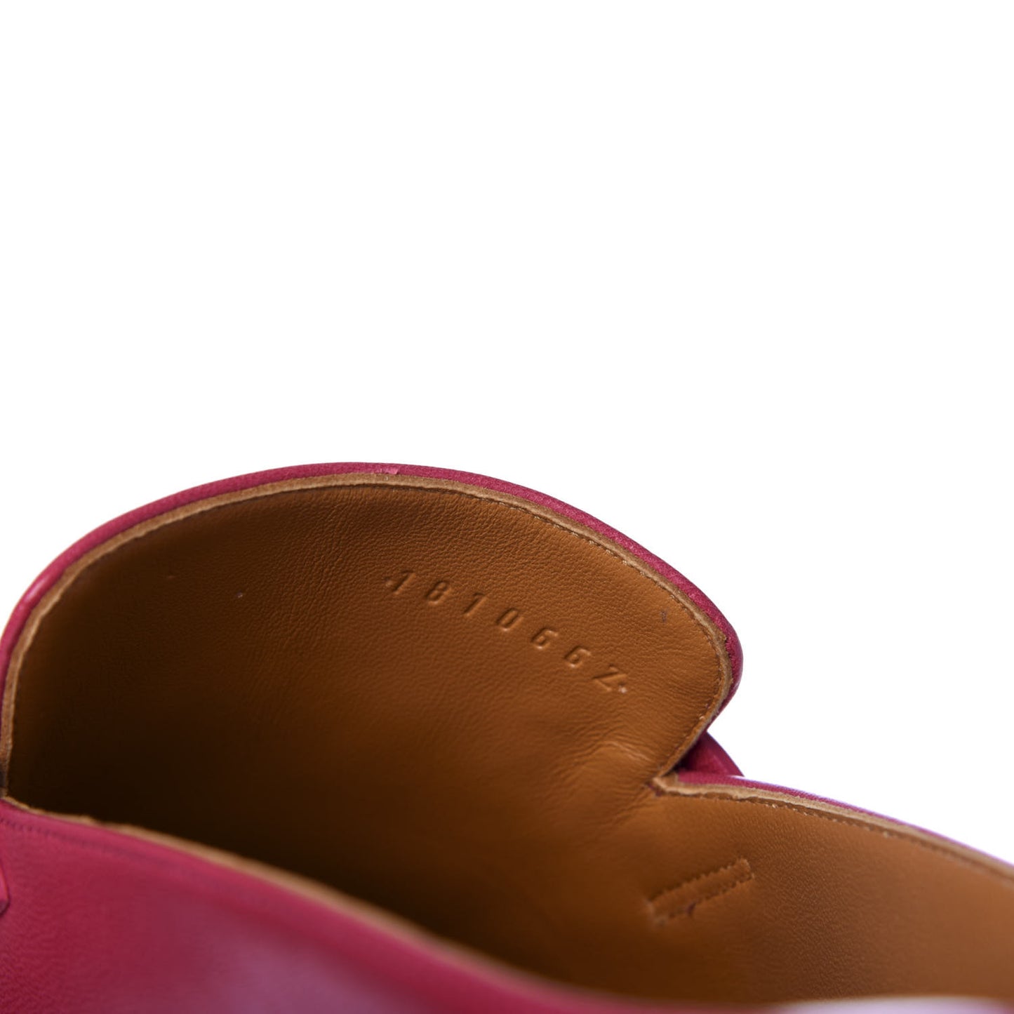 Goatskin Rivoli Mules 36 Rouge Azalee