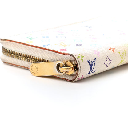 Louis Vuitton Monogram Multicolor Zippy Wallet White Litchi 10 of 10