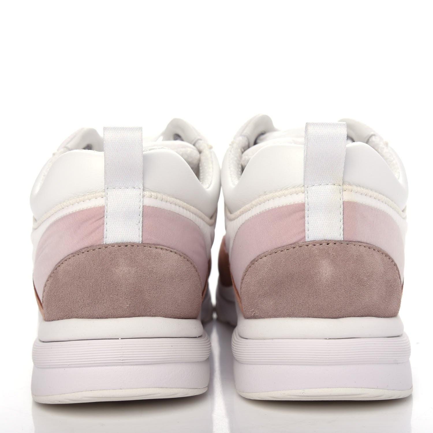 Chanel Nylon Suede Calfskin CC Sneakers 41 Pink 7 of 11