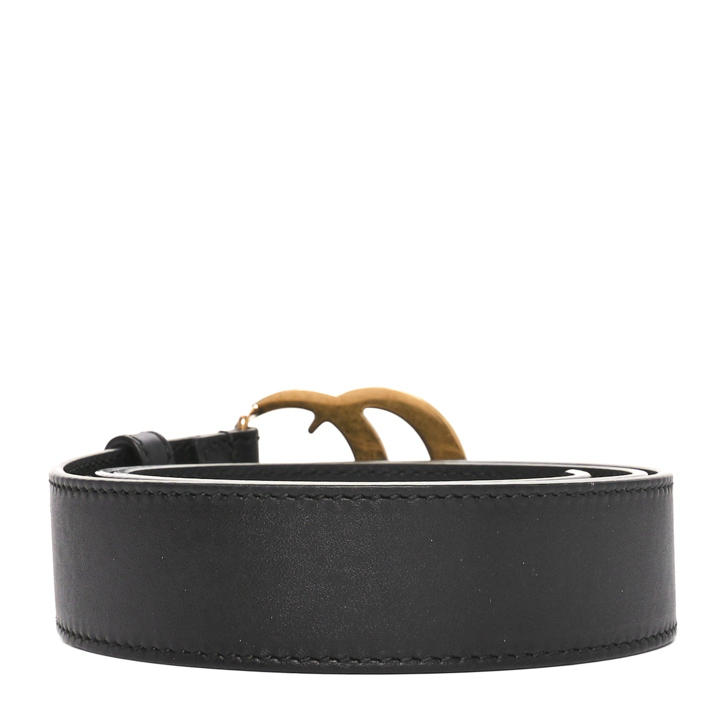 Calfskin Double G 30mm Belt 80 32 Black