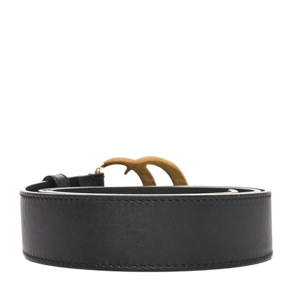 Gucci Calfskin Double G 30mm Belt 80 32 Black 2 of 5