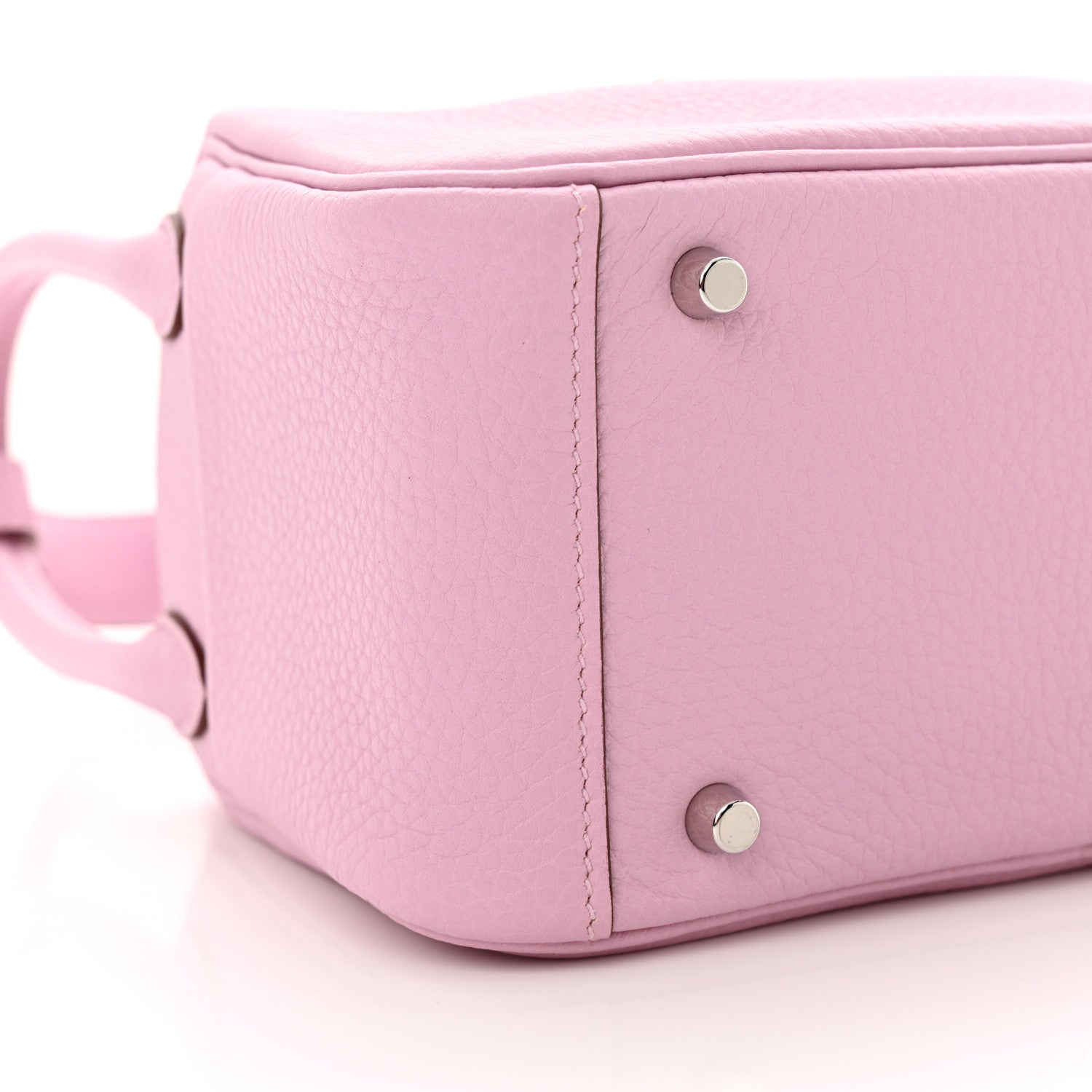 Hermes Taurillon Clemence Mini Lindy 20 Mauve Sylvestre 9 of 11