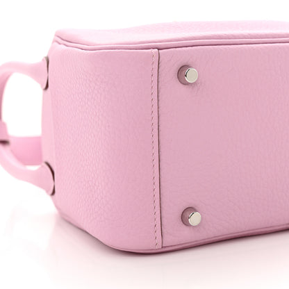 Hermes Taurillon Clemence Mini Lindy 20 Mauve Sylvestre 9 of 11