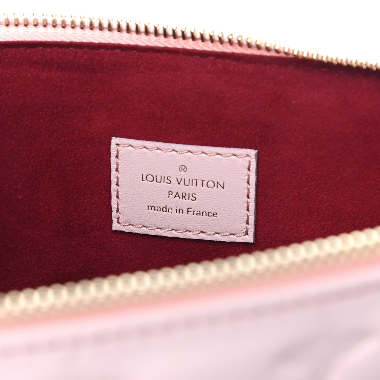 Lambskin Embossed Monogram Coussin PM Rose