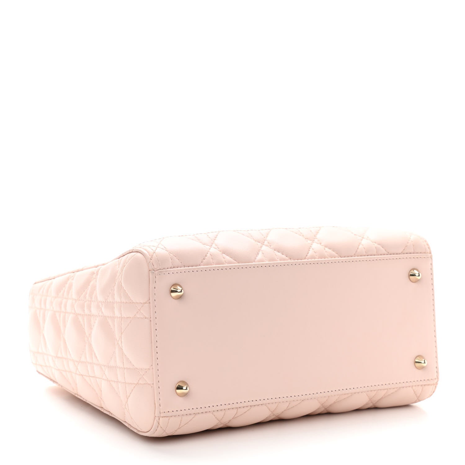 Christian Dior Lambskin Cannage Medium Lady Dior Light Pink 4 of 13