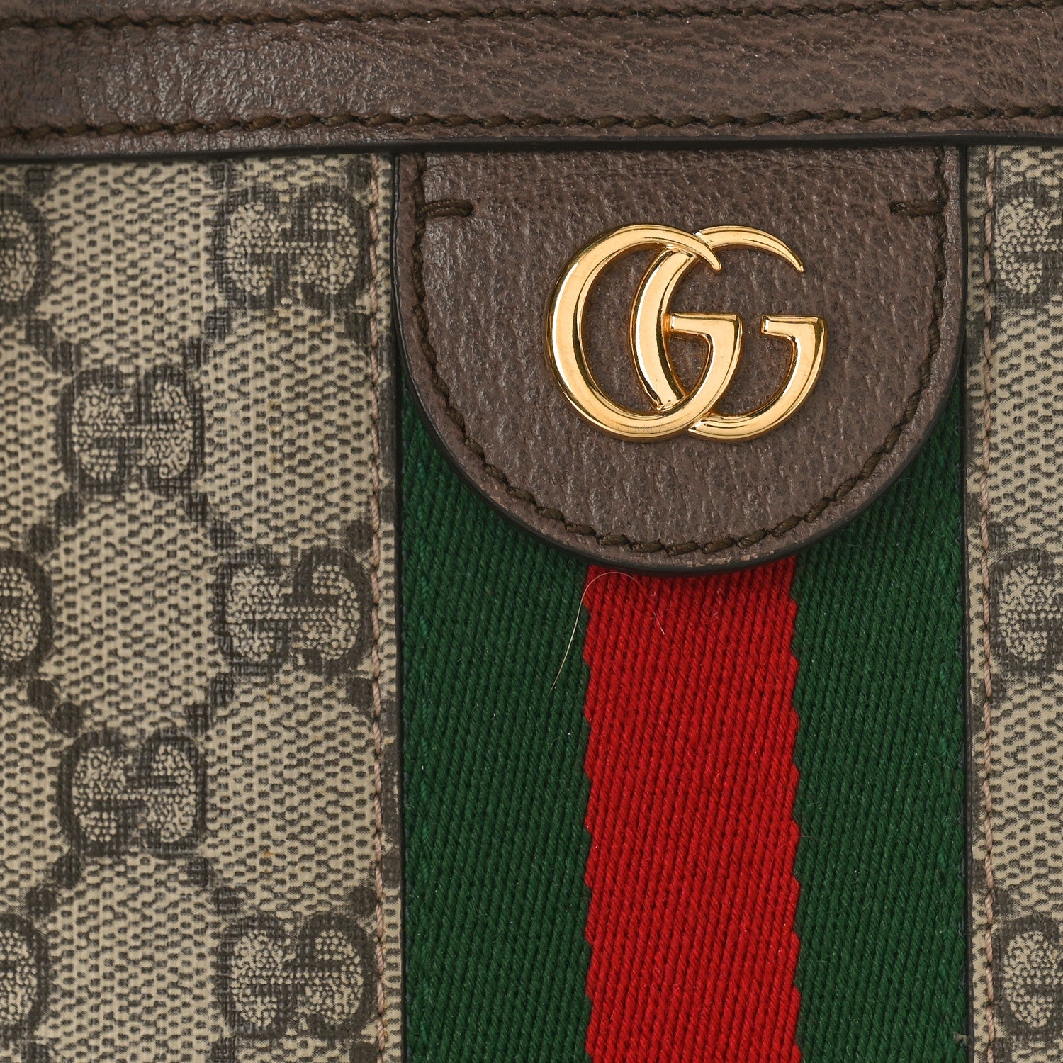 Gucci GG Supreme Monogram Medium Ophidia Shopping Tote Brown 9 of 10