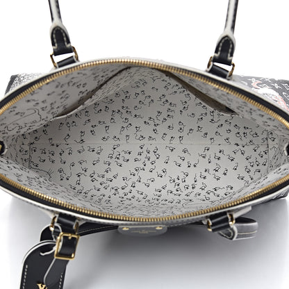 Louis Vuitton Calfskin Catogram Alma Souple MM Black 5 of 11