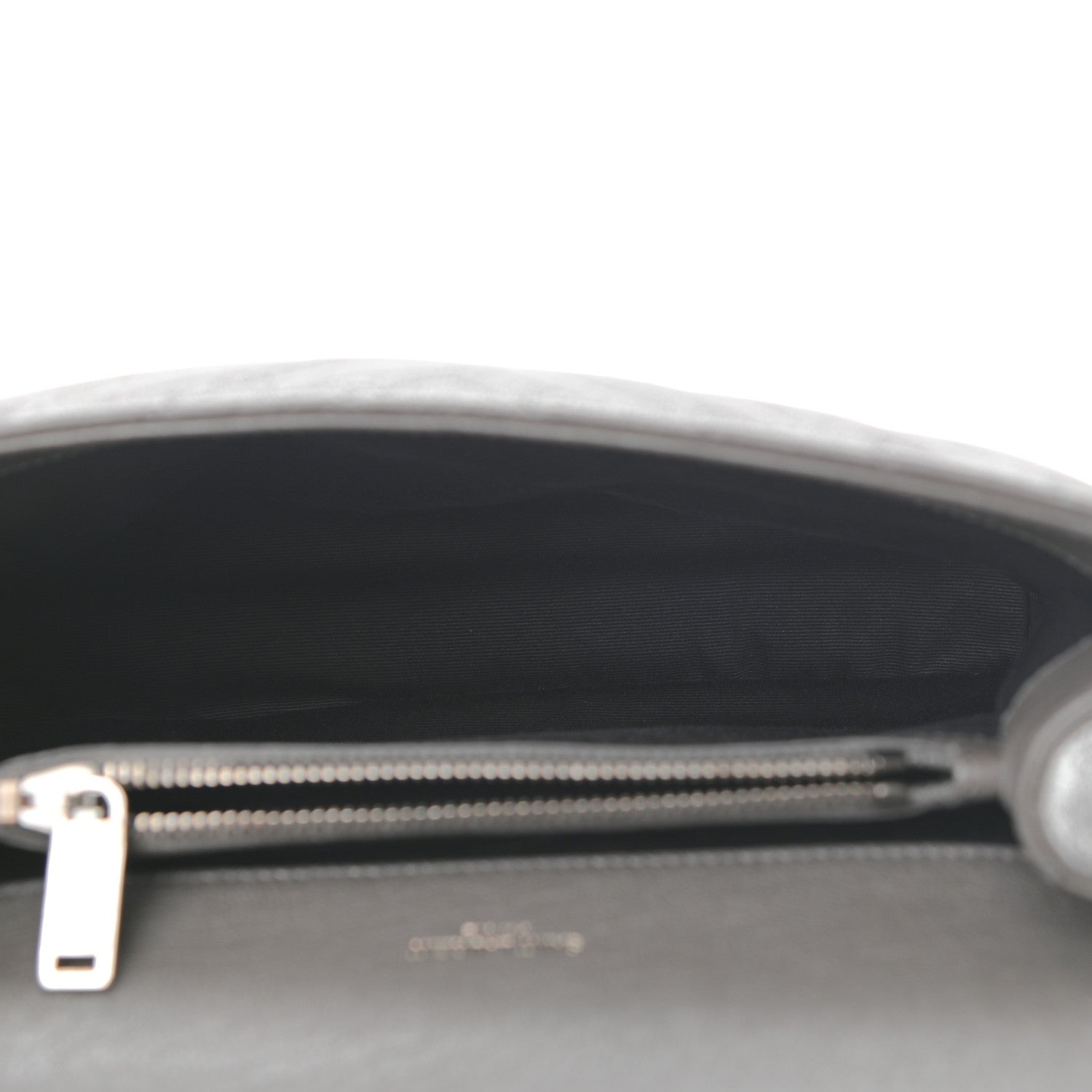 Saint Laurent Sheepskin Matelasse Chevron Monogram Medium College Bag Asphalt 5 of 9