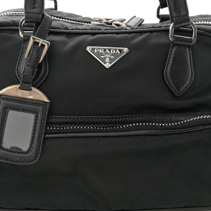 Prada Tessuto Nylon Shoulder Bag Black 8 of 12