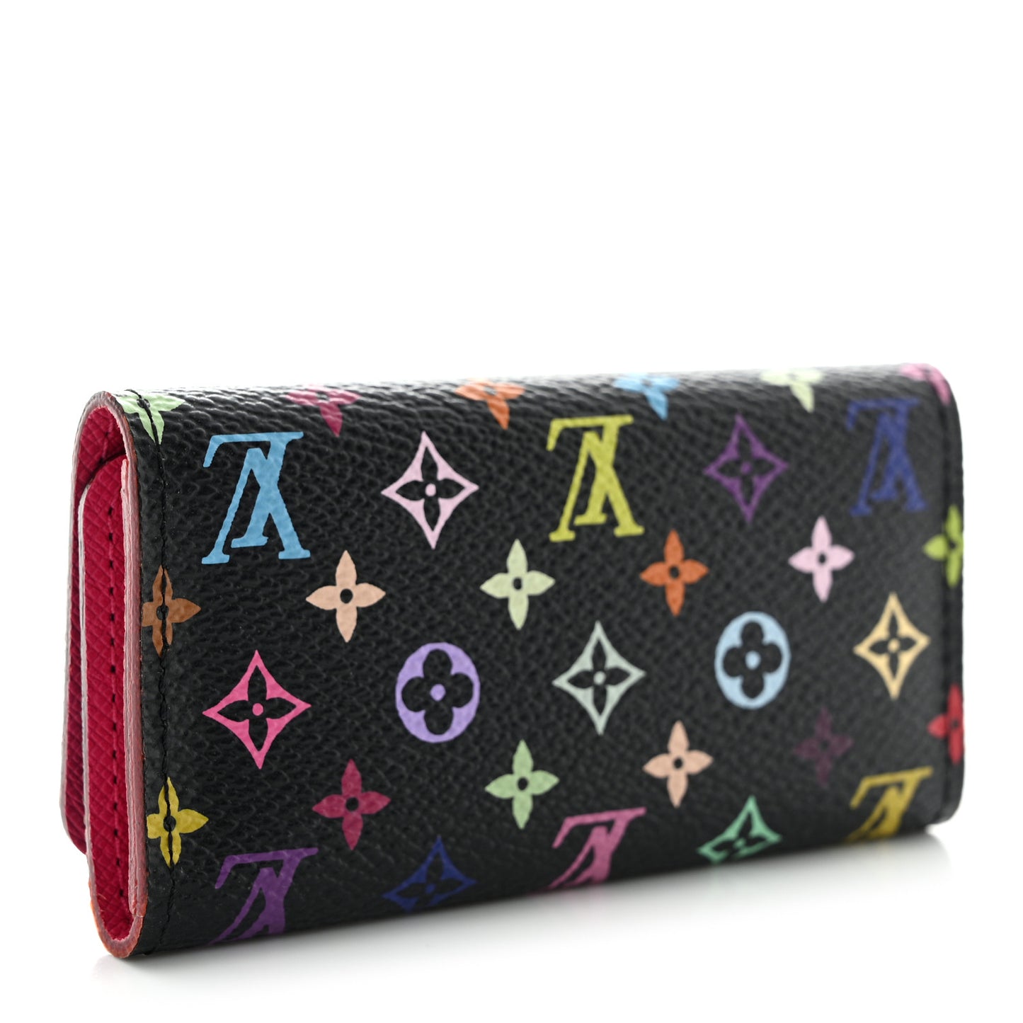 Monogram Multicolor Multicles 4 Key Holder Black Grenade