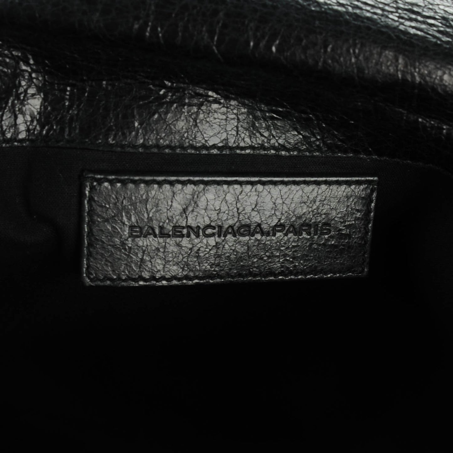 Agneau Giant 21 Silver Hardware Envelope Clutch Black