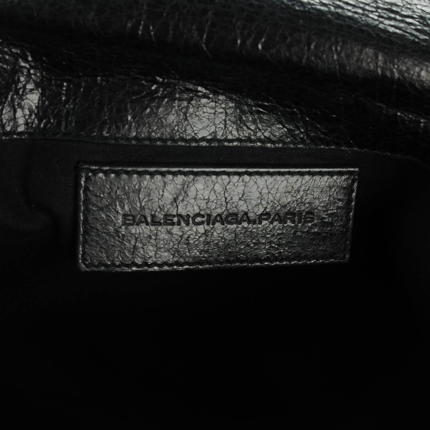 Balenciaga Agneau Giant 21 Silver Hardware Envelope Clutch Black 6 of 7