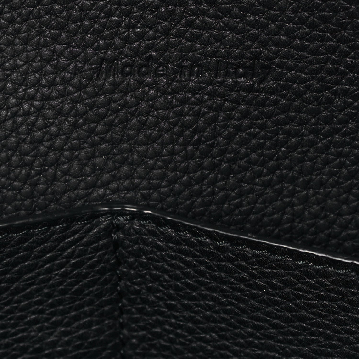 Celine Baby Grained Calfskin Medium Tri-Fold Bag Black 6 of 13