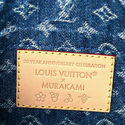 Louis Vuitton LV X TM Monogram Denim Cerises Pochette Accessories Blue 6 of 10