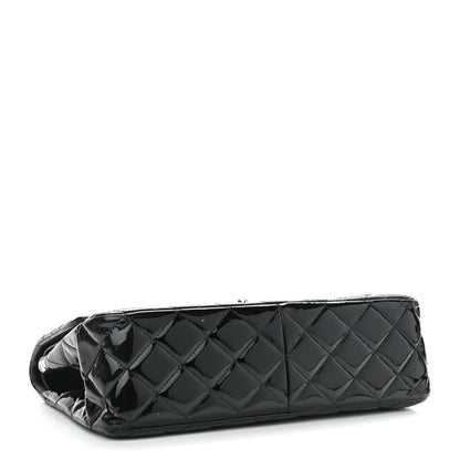 Chanel Patent Quilted Jumbo Double Flap Black 4 of 13