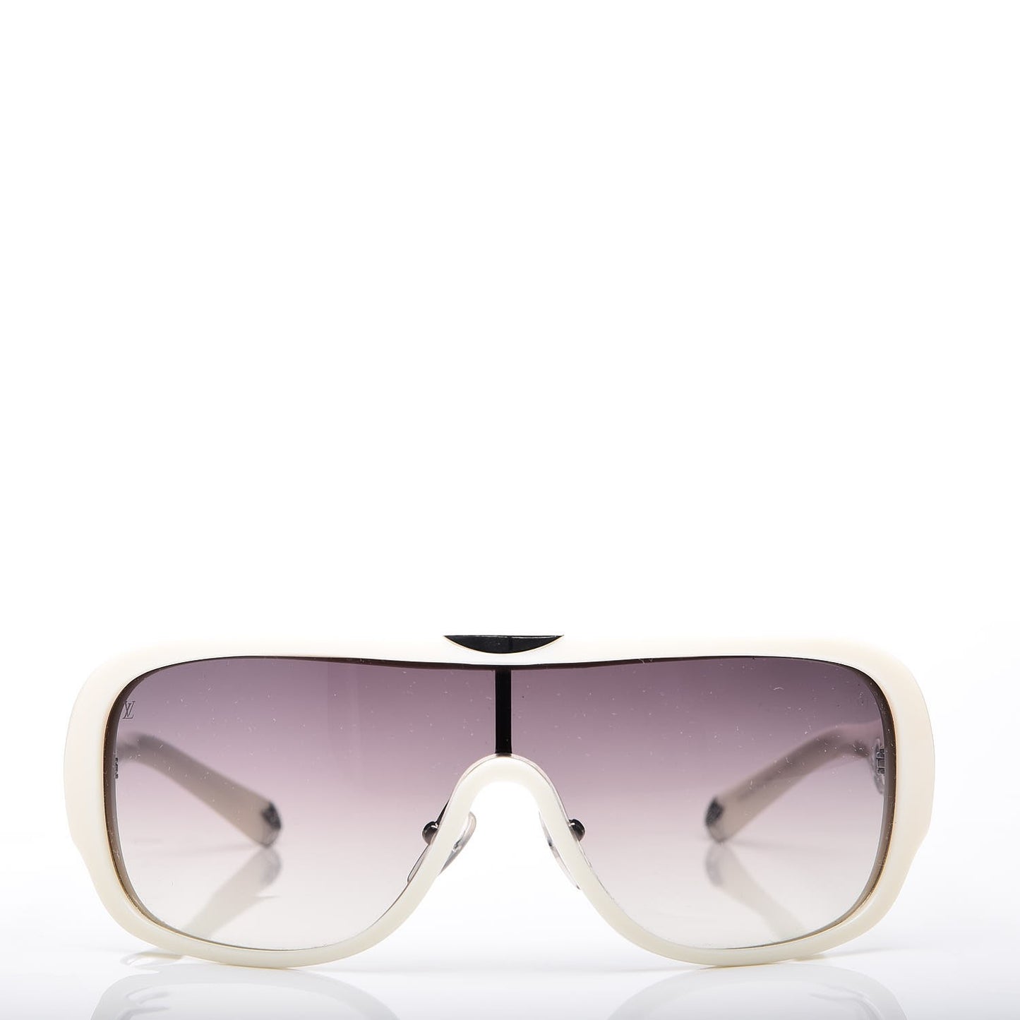 Acetate Iris Mask Sunglasses Z0370U White