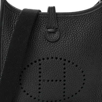 Hermes Taurillon Clemence Evelyne TPM Black 8 of 11