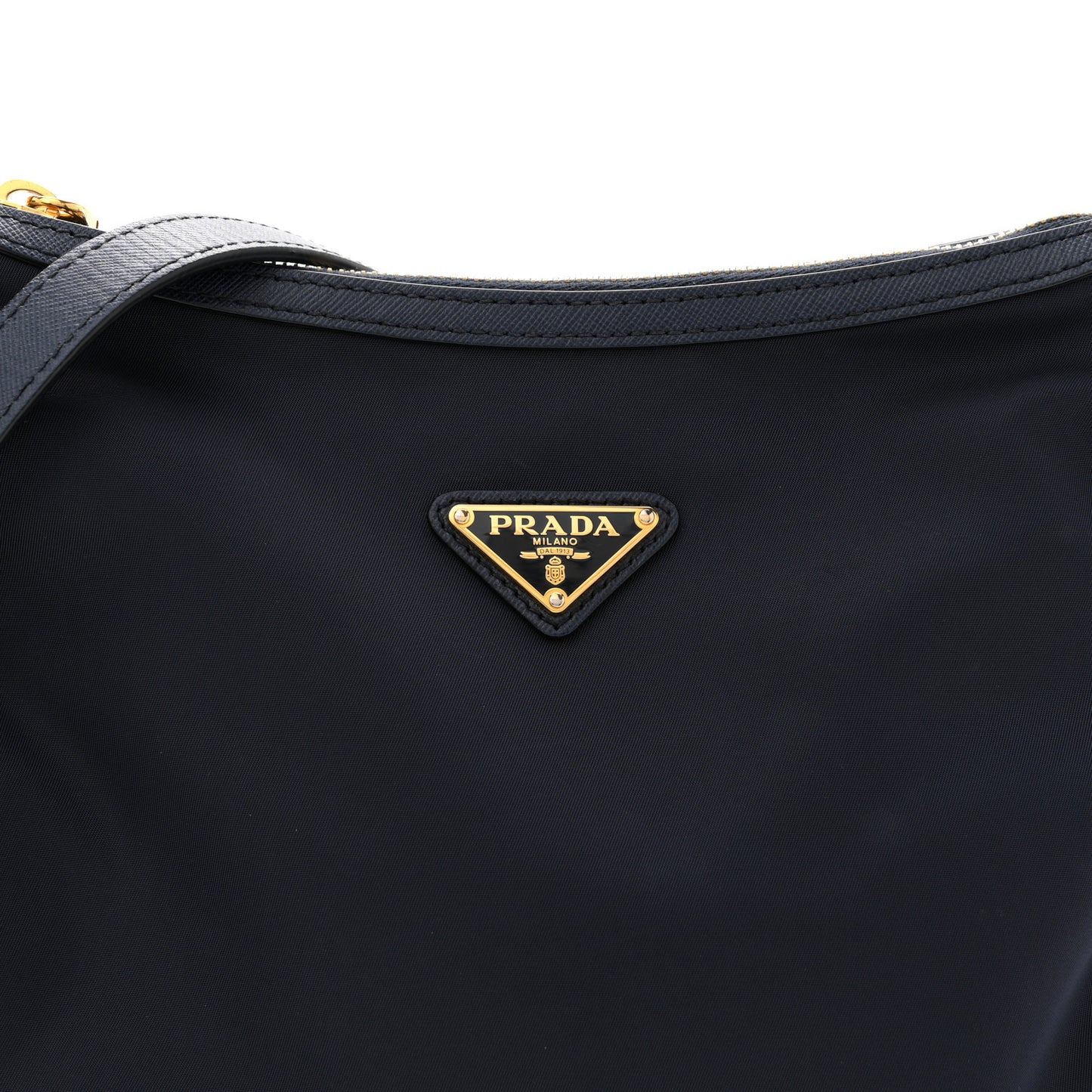 Tessuto Nylon Saffiano Small Crossbody Bag Navy