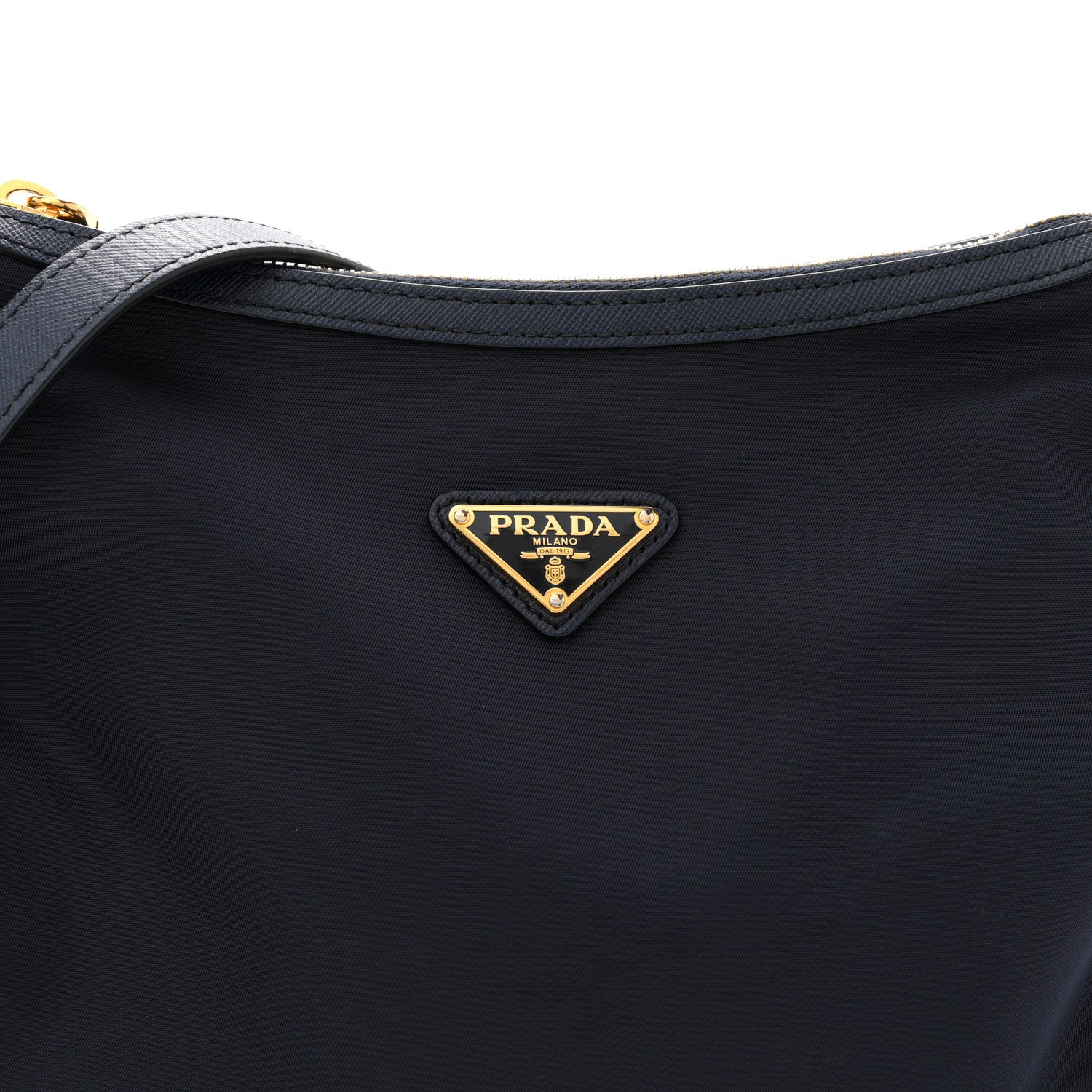 Prada Tessuto Nylon Saffiano Small Crossbody Bag Navy 8 of 12