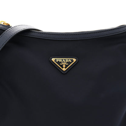 Prada Tessuto Nylon Saffiano Small Crossbody Bag Navy 8 of 12