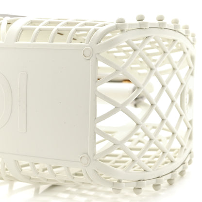 Fendi Recycled Plastic Vitello Liberty Matte Small Fendi Basket White Ice 11 of 11