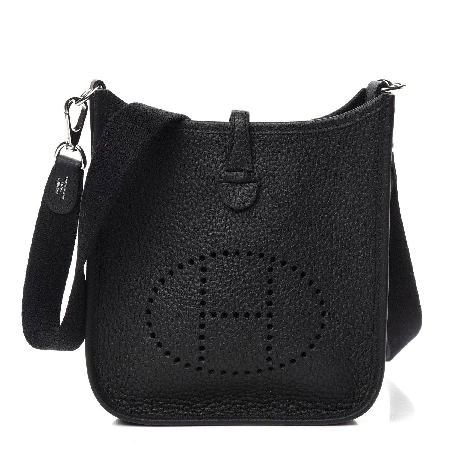 Hermes Taurillon Clemence Evelyne TPM Black 1 of 10