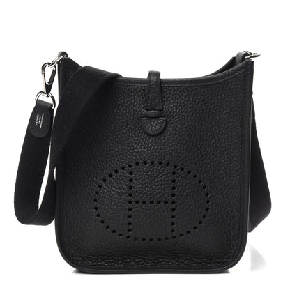 Hermes Taurillon Clemence Evelyne TPM Black 1 of 10