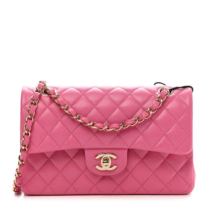 Chanel Caviar Quilted Small Double Flap Pink 1 of 10