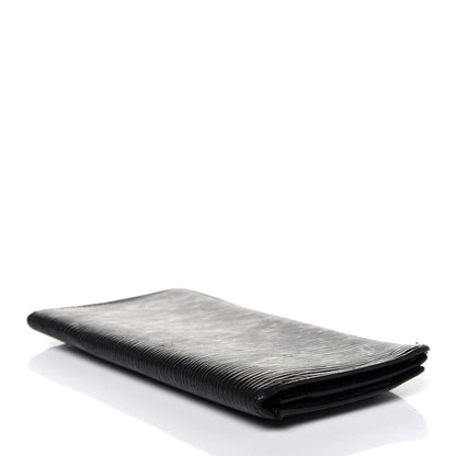 Louis Vuitton Epi Porte Valeurs Checkbook Wallet Black 4 of 17