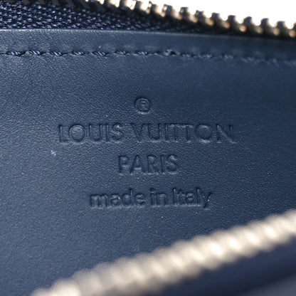 Louis Vuitton Calfskin Aerogram Coin Card Holder Navy Blue 6 of 6