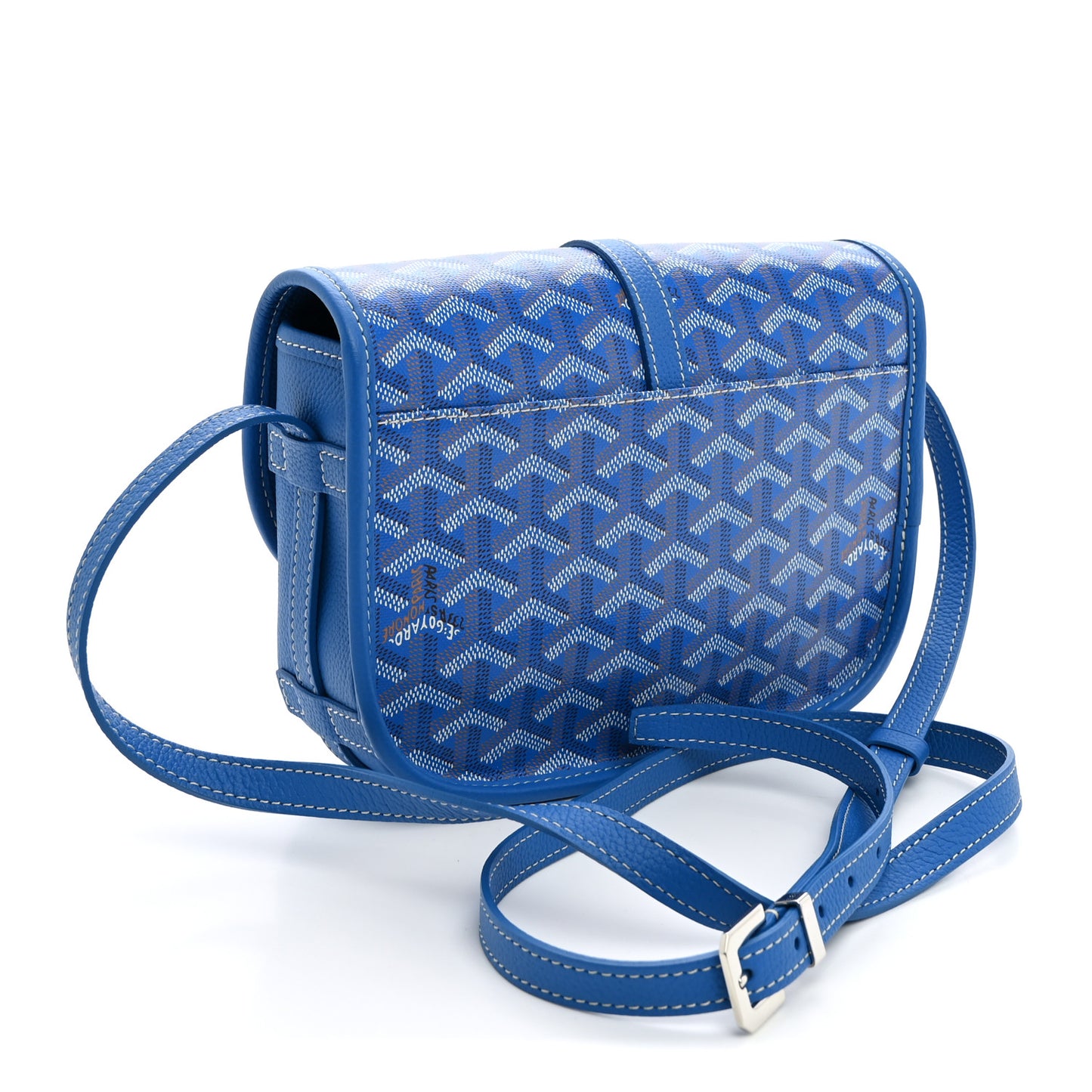 Goyardine Belvedere II PM Messenger Bag Sky Blue