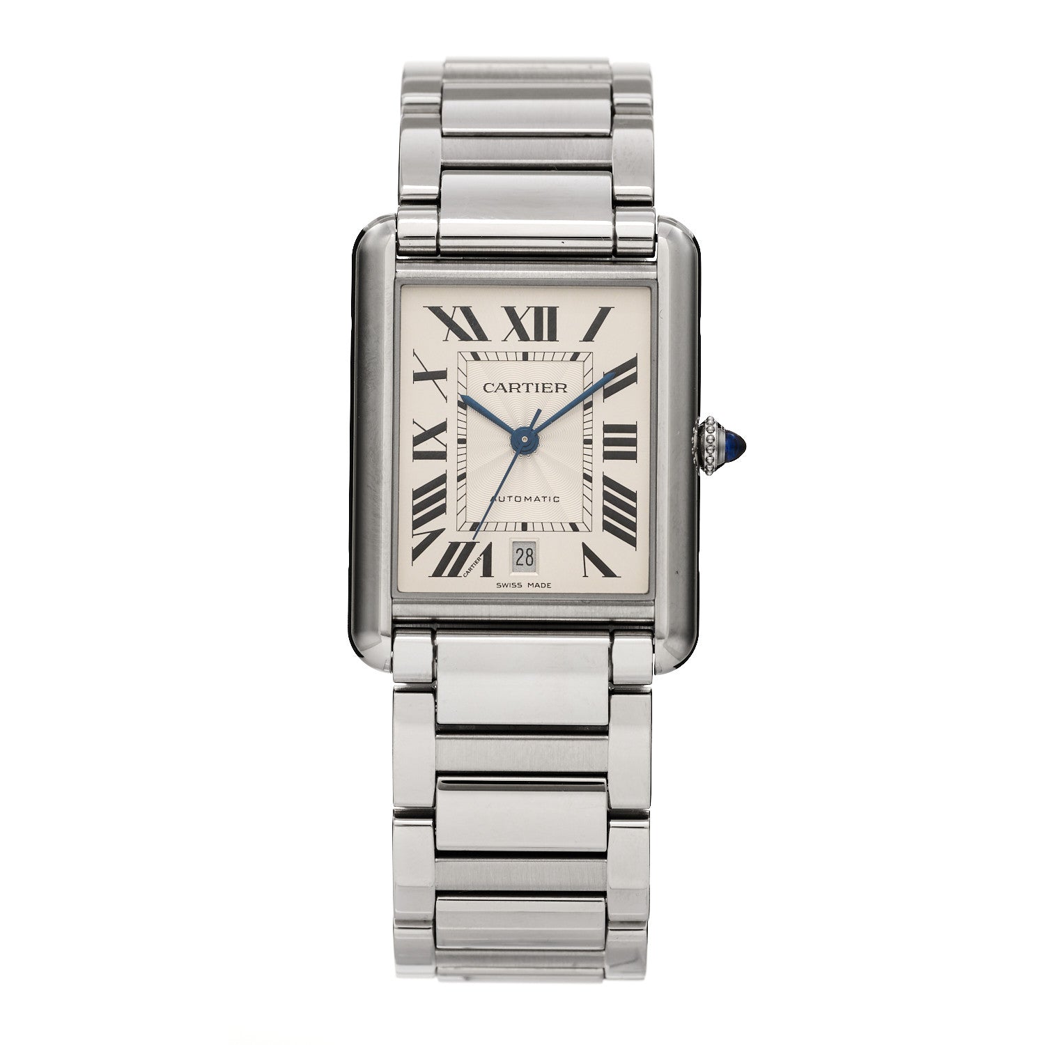 Cartier Stainless Steel 31mm Tank Must Automatic Watch 1 of 5
