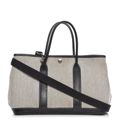 Hermes Twill D H Negonda Garden Party 30 TPM Ecru Black 1 of 11