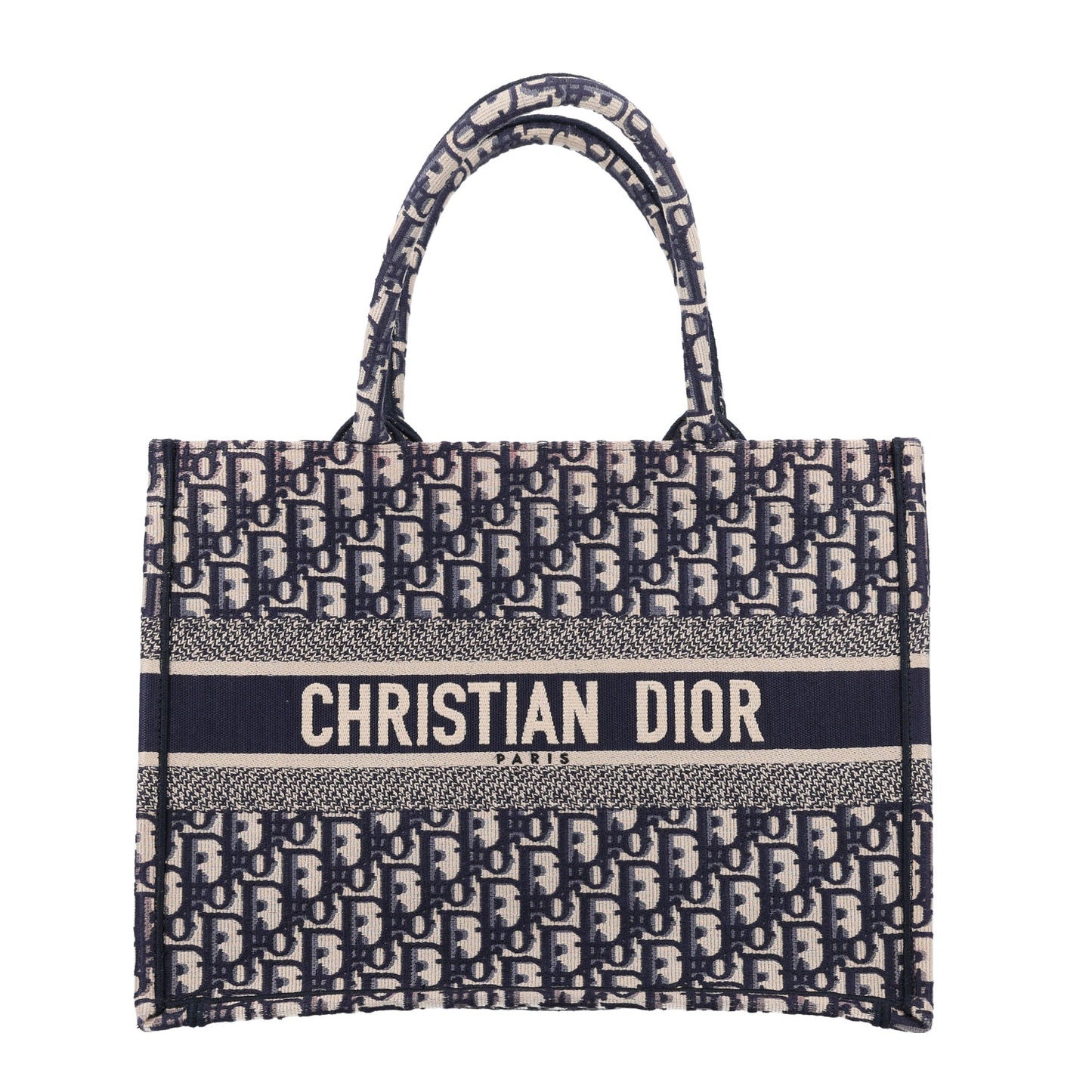 Oblique Medium Book Tote Blue Multicolor
