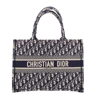 Christian Dior Oblique Medium Book Tote Blue Multicolor 1 of 10