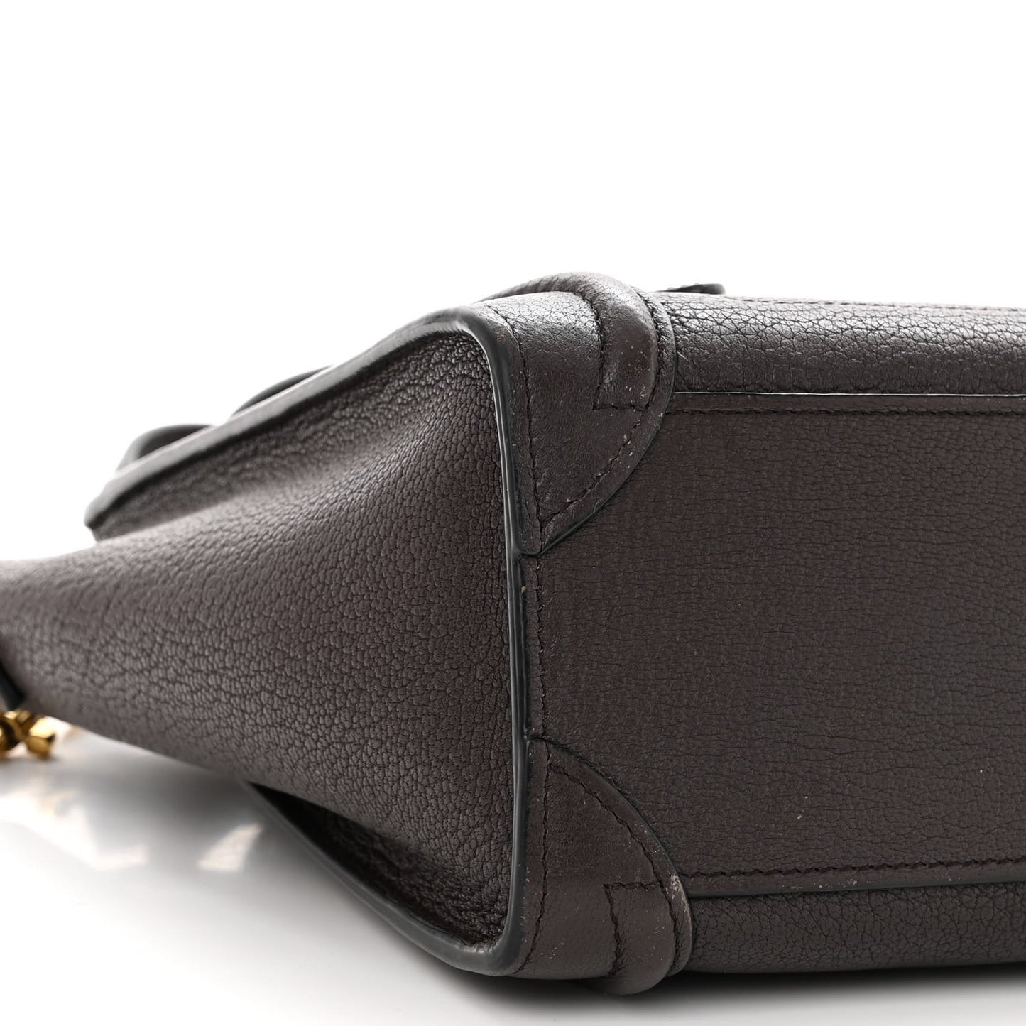Goatskin Nano Luggage Dark Taupe