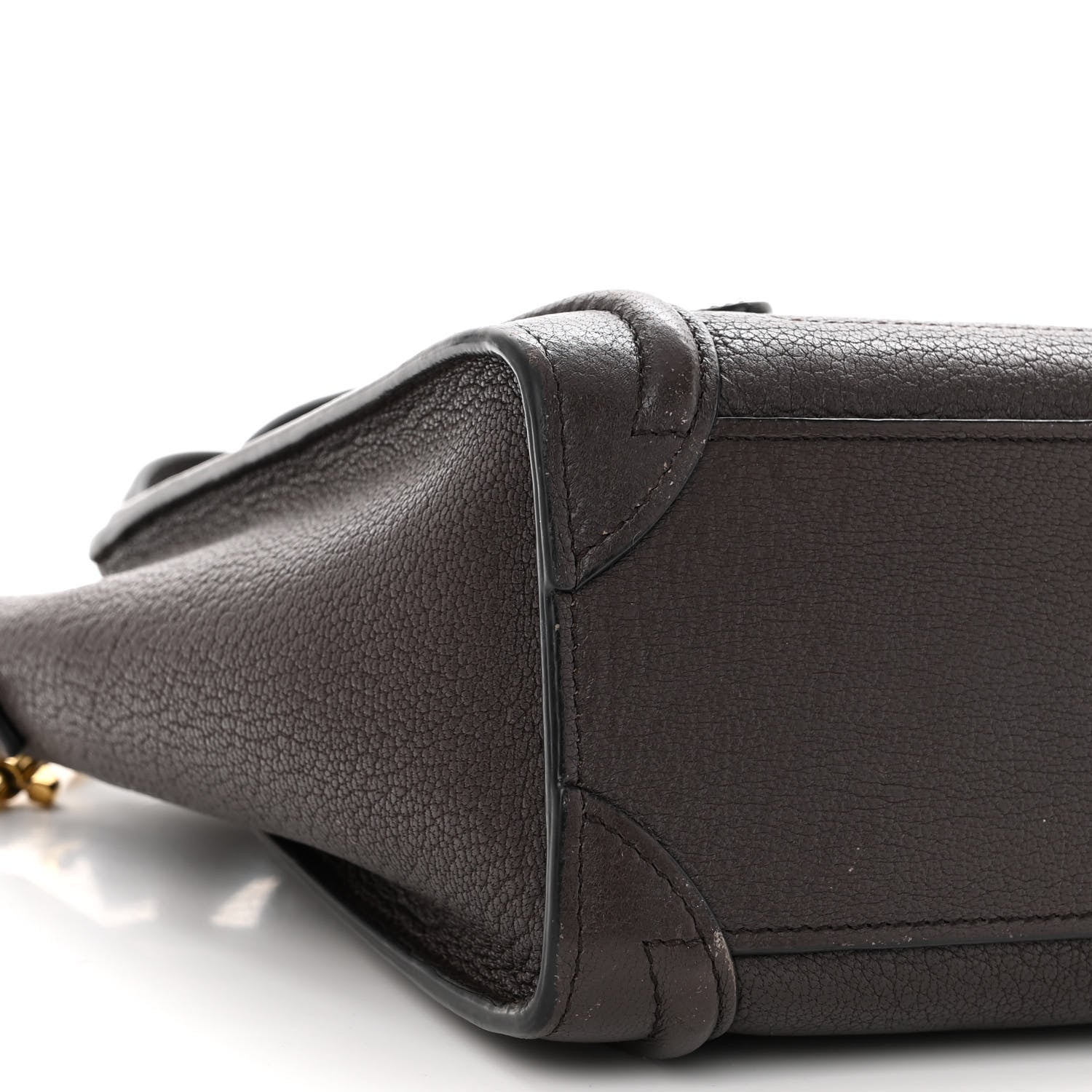 Celine Goatskin Nano Luggage Dark Taupe 8 of 10