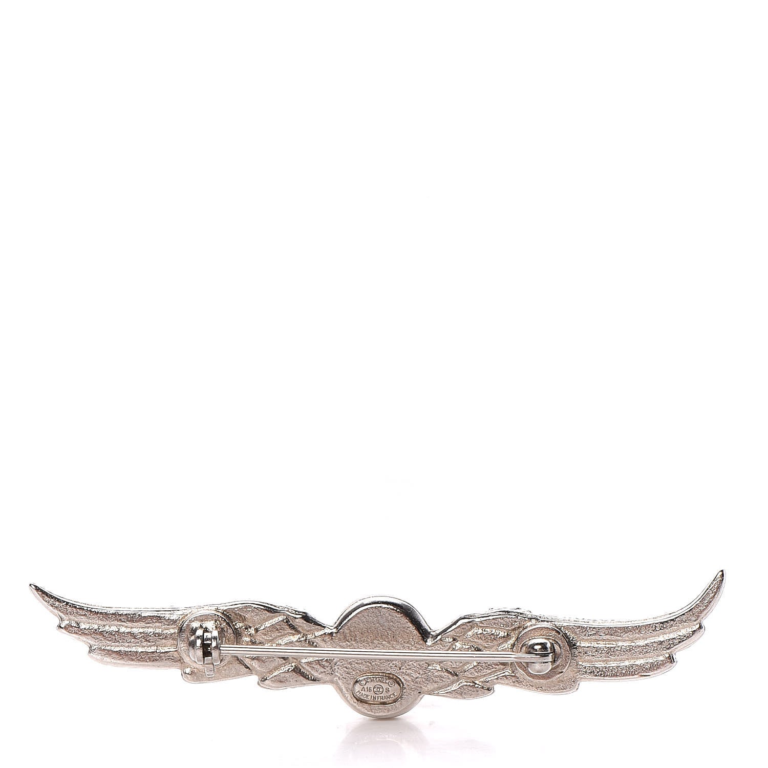 Chanel Crystal Wings Brooch Silver 3 of 4