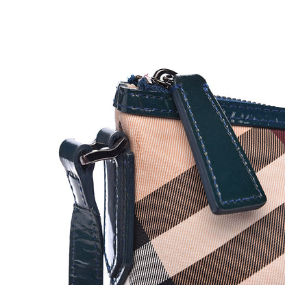 Burberry Patent Nova Check Julia Crossbody Bag Green 14 of 14