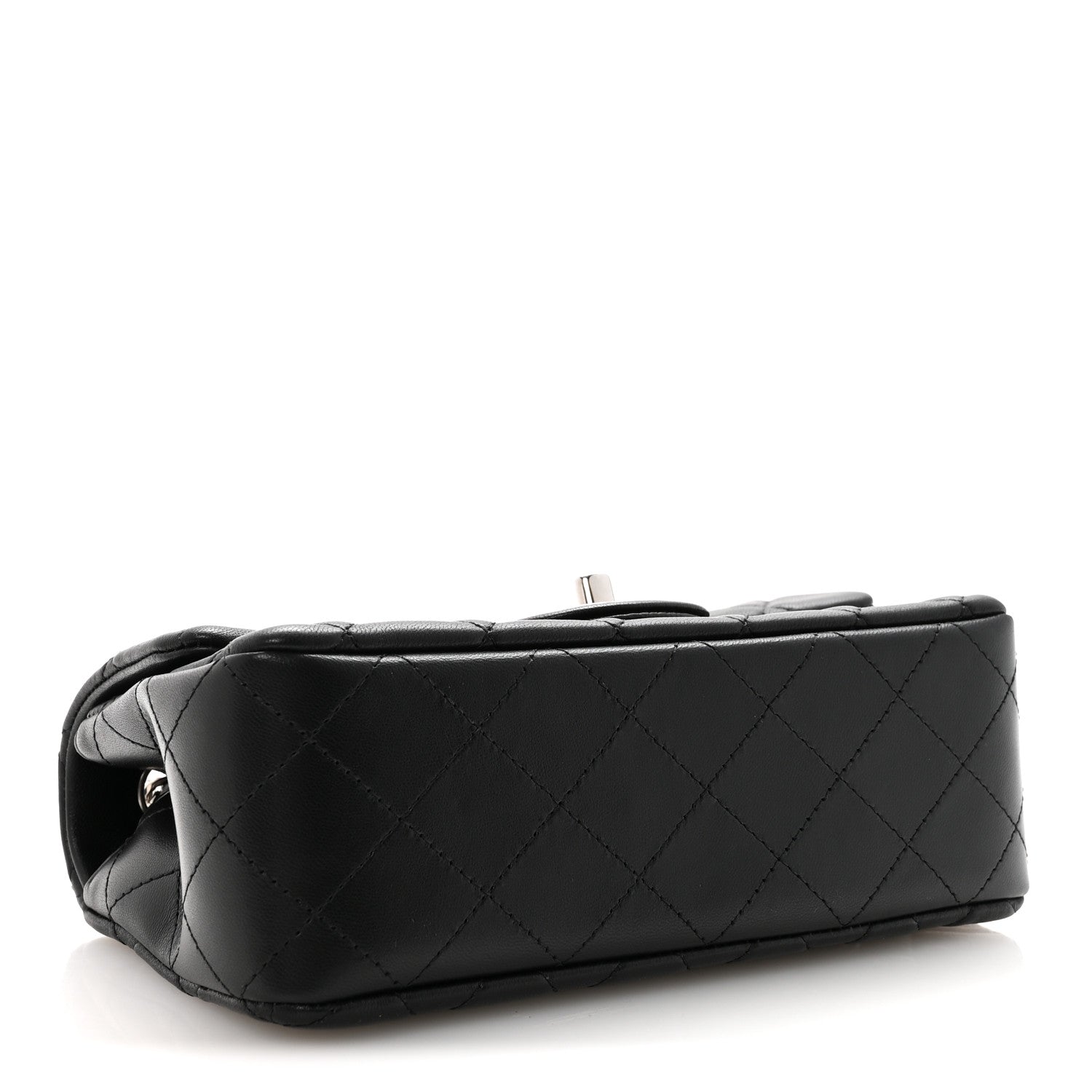 Chanel Lambskin Quilted Mini Rectangular Flap Black 4 of 11