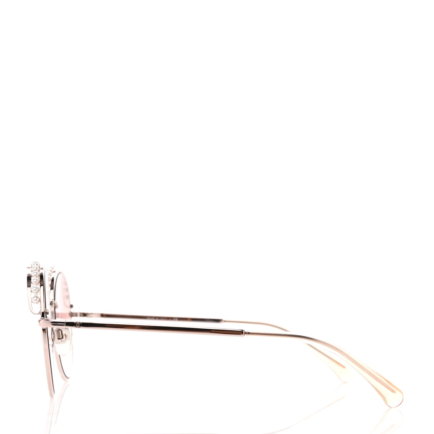 Chanel Pearl Round Sunglasses 4247-H Pink Gold 3 of 7