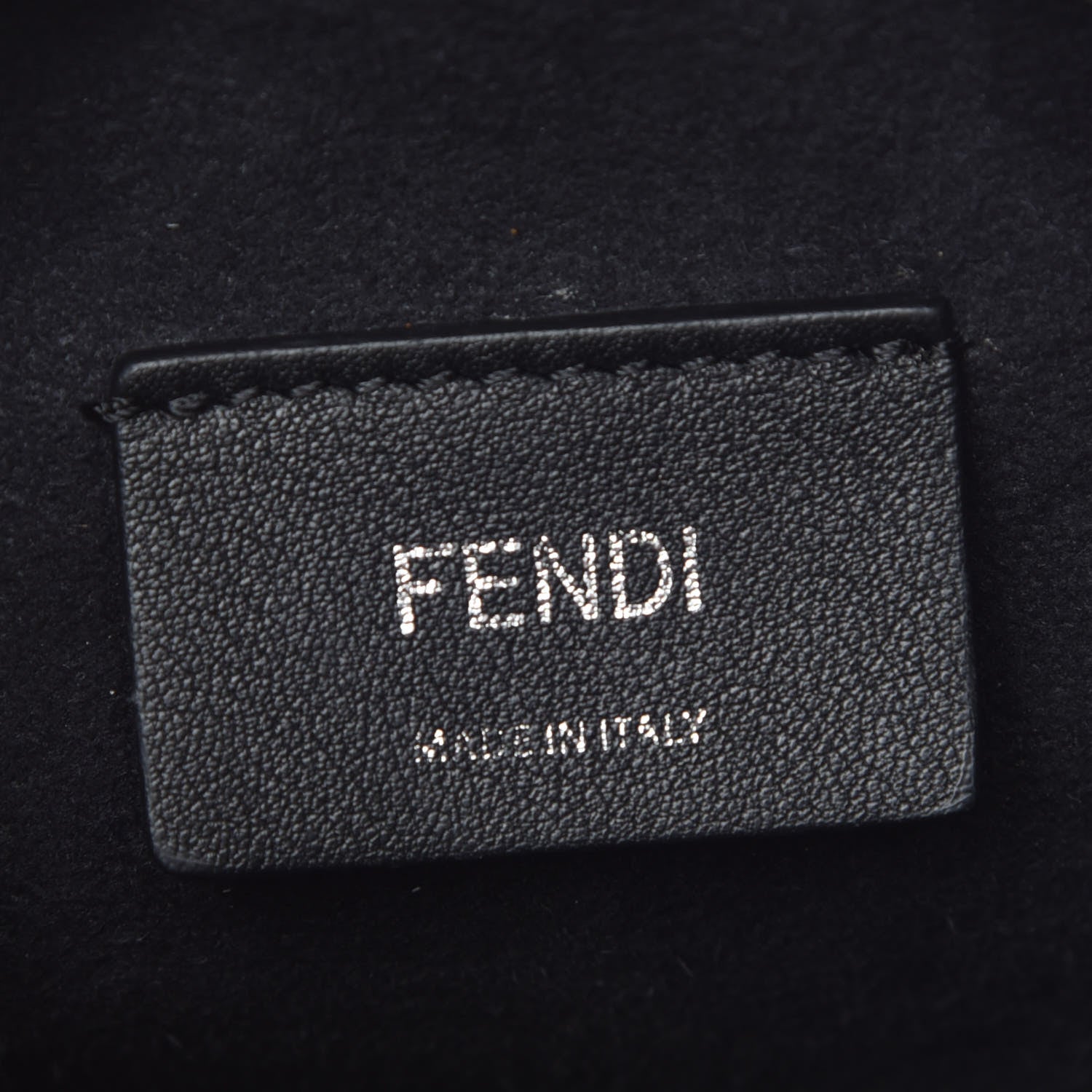 Fendi Vitello Liberty Velvet F is Fendi FF Bi-Color Mini Mon Tresor Bucket Bag Black Fango 6 of 9