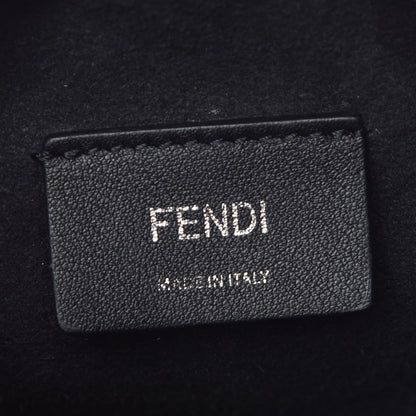 Fendi Vitello Liberty Velvet F is Fendi FF Bi-Color Mini Mon Tresor Bucket Bag Black Fango 6 of 9