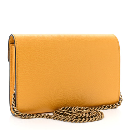 Gucci Calfskin Garden Dionysus Chain Wallet Yellow 3 of 10
